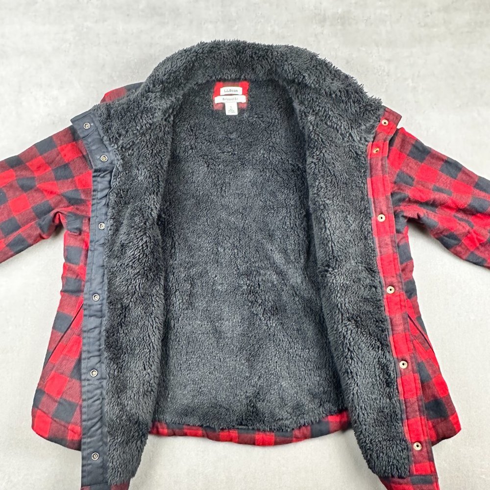 LL BEAN Jacket Relaxed Fit Jacket MENS Fleece Lining Warm Lightweight SIZE Small - Picture 9 of 13